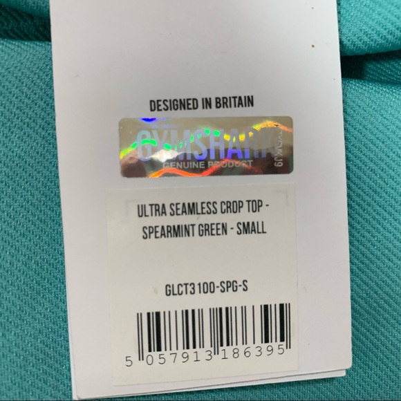Gymshark Ultra Seamless Crop Top in Spearmint Green Size Small - Picture 10 of 11